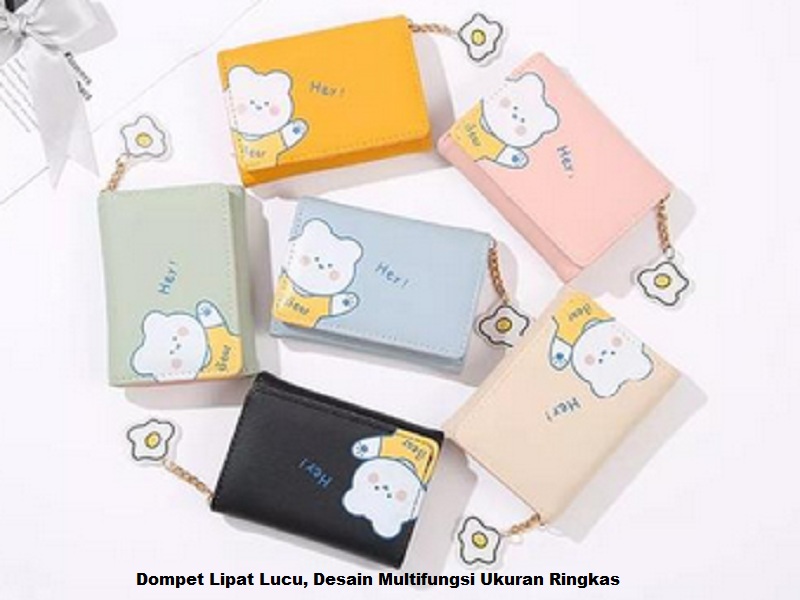 Dompet Lipat Lucu, Desain Multifungsi Ukuran Ringkas